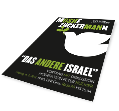 Plakat Veranstaltung Moshe Zuckermann